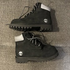 Timberland 9M 6 inch Premium Waterproof Boot, Black Nubuck Exclusive Release