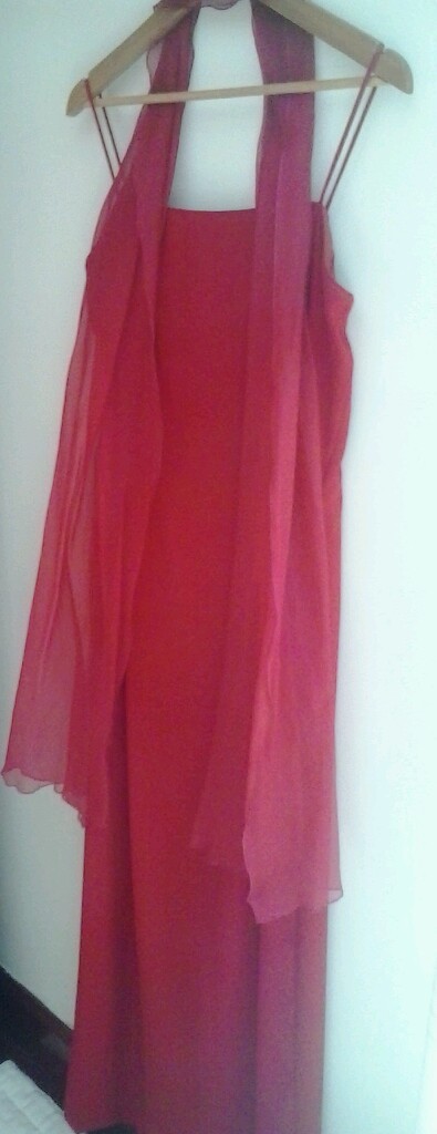 Precioso Vestido Largo para Boda Bautizo Ceremonias. Un solo uso!!