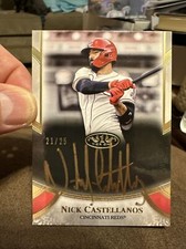 2021 Topps Tier One Prime Performers Bronze Ink /25 Nick Castellanos Auto Reds