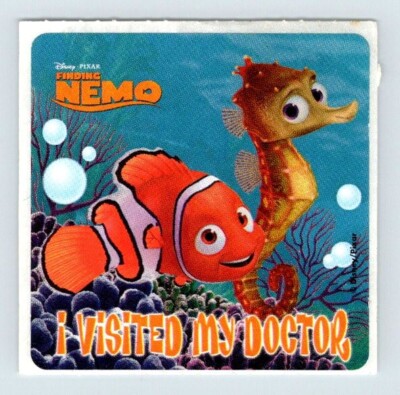 Smile Makers Sticker NEMO 2.5'' X 2.5'' Sticker Disney Finding Nemo SD38 b