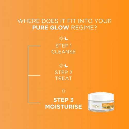 Fadeout Pure Glow Brightening Day Cream -50ml.NEW - Picture 2 of 4