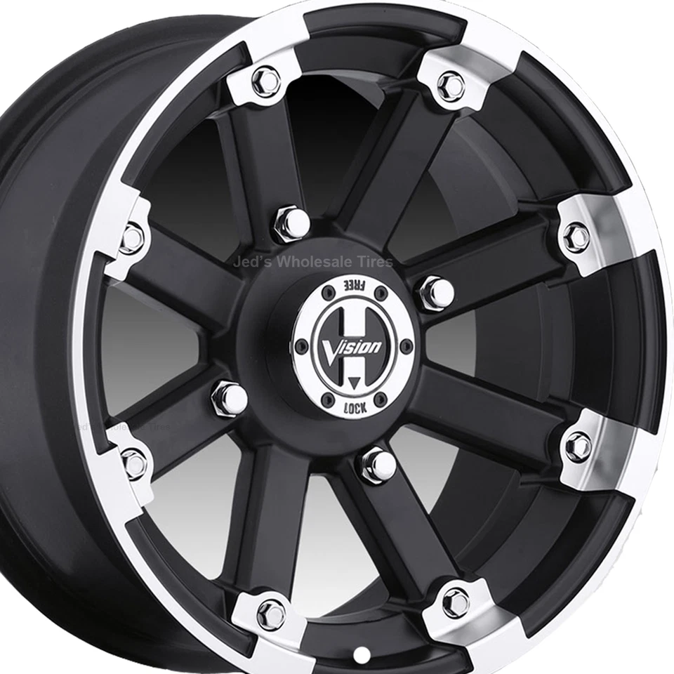 4) 12" Rims Wheels for 1999-2006 Polaris Sportsman 335 IRS 393 MBML Aluminum - Image 3 of 4