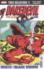 True Believers Black Widow and Daredevil #1 VF- 7.5 2020 Stock Image