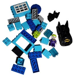 56 of 73 Blocks from Lego Duplo 10842 Batcave Challenge No Box/ Manual