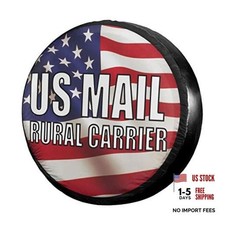 Spare Tire Cover Dust-Proof Wheel 17"for Diameter 31"-33" Us Mail Rural Carrier