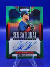 Antonio Anderson 2025 Panini Prizm #SS-AA Sensational Signatures Green Prizms