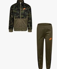 Nike Toddler 2 Piece Track Sweat Suit Color Green Camo Size 18 Months