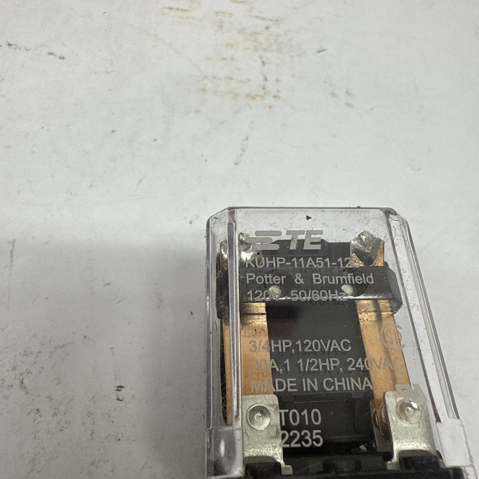 New Tyco 2-Pole 8-Pin 20A 240V Relays 120VAC Coil DPDT (2 Form C) KUHP-11A51-120