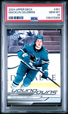 2024 UPPER DECK #451 MACKLIN CELEBRINI ROOKIE RC PSA 10 | eBay