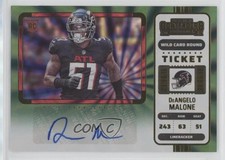 2022 Panini Contenders Wild Card Round DeAngelo Malone #187 Auto 11mg