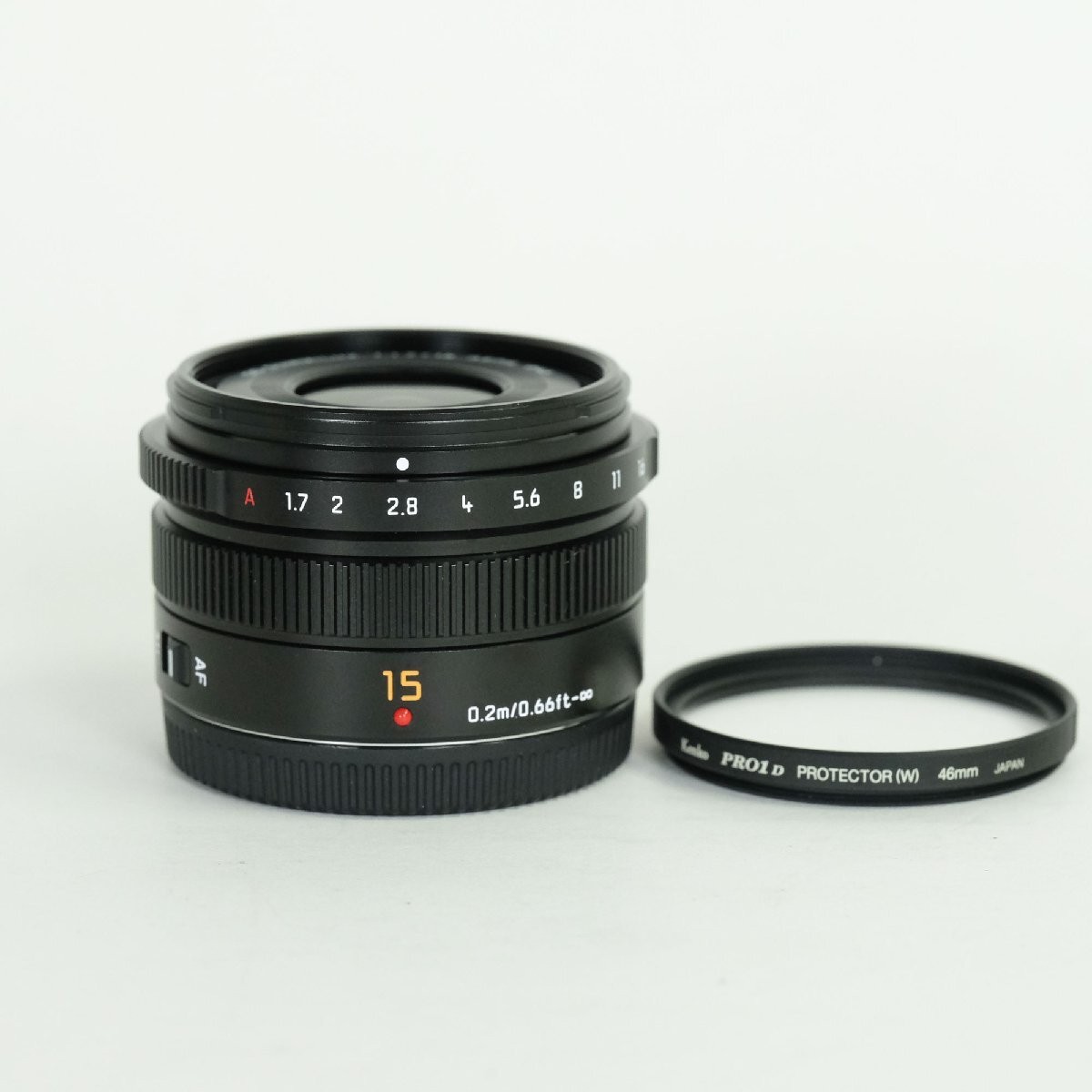 Panasonic Leica DG Summilux 15mm F1.7 ASPH. Lens, Good Condition
