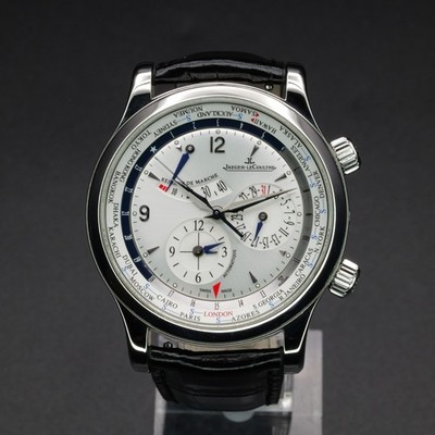 Jaeger-LeCoultre Master World Geographic Q1528420 42MM Steel Silver Dial WRTY