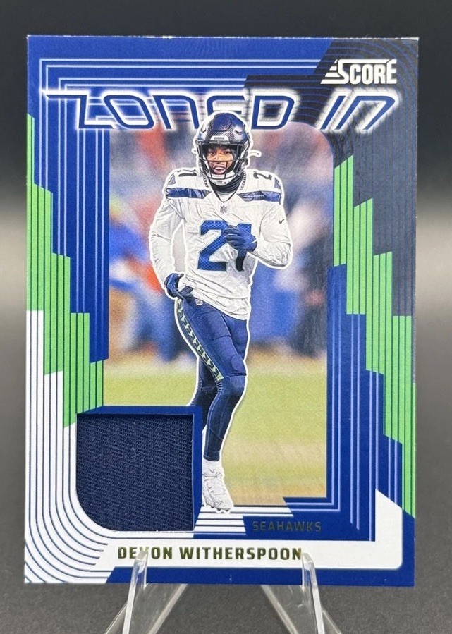 2025 Score - Zoned in Devon Witherspoon #ZON-DWN Jerseys (MEM) Seattle Seahawks