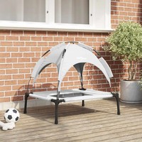 Hundebett Silber Grau 76 X 62 X 70,5 Cm Stahl