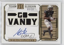 2020 Panini National Treasures Collegiate 3/10 Kalija Lipscomb #138 Auto 9r9