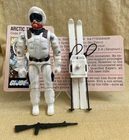 1983 GI Joe SNOW JOB - Great Figure & File Card - Bright White - 100% Complete