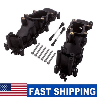 2pcs Air Intake Manifold L+R For Audi A4 A6 A8 Q7 VW Phaeton Touareg 2.7 3.0 TDI