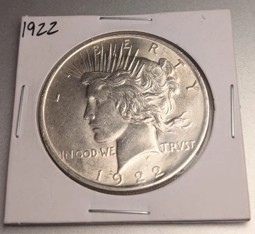 1922 Peace Dollar 90% Silver $1 Choice BU Uncirculated - Blast White  PRICE DROP