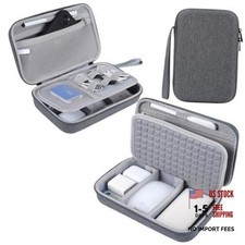 Hard Electronic Organizer Travel Case for MacBook Power Adapter Chargers Grey