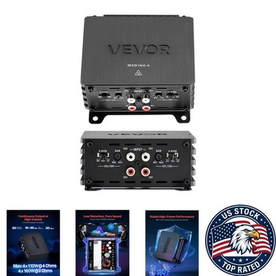 4-Channel Class D Audio Amplifier - Low Distortion, Wide Compatibility