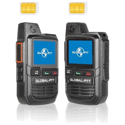 Weather Resistant Handheld Walkie Talkies - 2-Pack with Long Battery Life