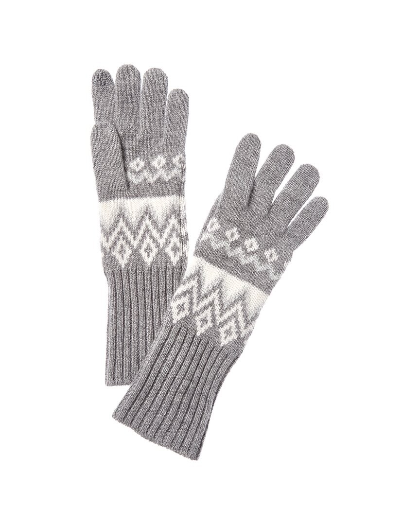 Hannah Rose Fairisle Essential Cashmere Gloves Womens 8090₽