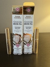 Grande Cosmetics Brow Fill Volumizing Brow Gel Clear 4 g .14 oz NIB X2