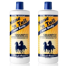 2 pack Mane 'n Tail and Body Collagen Daily Moisturizing Shampoo, 32 Ounce