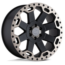 Black Rhino Warlord 17x9 -12 Black Machine Dark Tint Wheel Rim 6x139.7