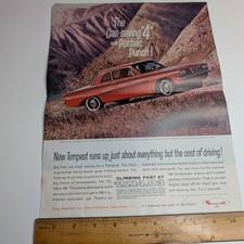 1962 Pontiac Tempest Coupe Vintage Car Print Ad Advertising Safari Lemans 14l 1962 Pontiac Tempest Coupe Vintage Car Print Ad Advertising Safari Lemans 14l