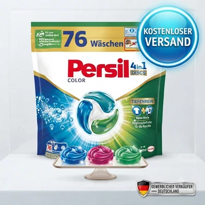 76 Wäschen Persil 4in1 Color Excellence DISCS für Wäsche, 76 WL XXL - Bild 1 von 3