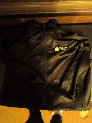 #ad #ad custom branded black lightweight jacket from PNC Bank. $25.00