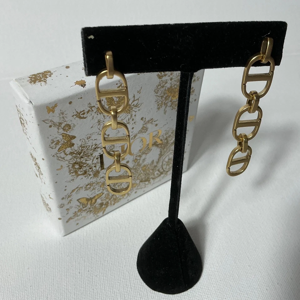 Authentic Dior Gold Earrings Retro - Image 2 of 2