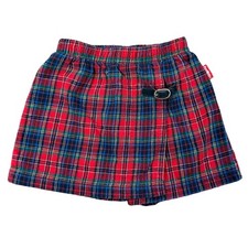 Vintage OshKosh Skort 3T Girls USA Mini Plaid Buckle Toddler Child kids