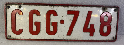 Belgien Belgisches Euro Nummernschild original gebrauchter Zustand