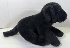 Vintage Y2K Animal Alley Black Lab Puppy Plush Stuffed Toy Labrador Toys R Us
