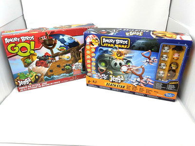 Angry Birds Star Wars Jenga Todesstern & Piratenschwein Angriff Jenga Spiel - unvollständig