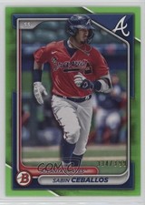 2024 Bowman Prospects Neon Green Border 334/399 Sabin Ceballos #BP-130 19wd