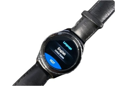 Samsung Gear S2 Classic Stainless Steel Case Black Modern Buckle