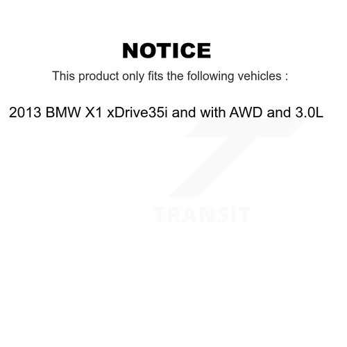 Front Rear Ceramic Disc Brake Pads And Wear Sensors Kit For 2013-2013 BMW X1 - Picture 2 of 8