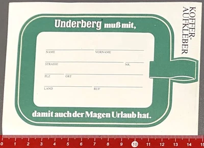 Underberg Koffer Aufkleber Aufkleber/Sticker (240716156) - Bild 1 von 2
