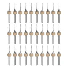 30pcs 0.8mm Tungsten Carbide CNC Engraving Print Circuit Board PCB Drill Bits