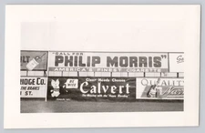 1940s Photo Braves Field Boston Outfield Signs Calvert Whiskey Philip Morris