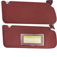 OEM 1991-1996 Caprice Roadmaster Impala SS Maroon Sun Visors RH LH Pair