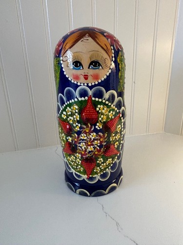 10.5" BIG AUTHENTIC RUSSIAN MATRYOSHKA NESTING DOLLS 10 piece set