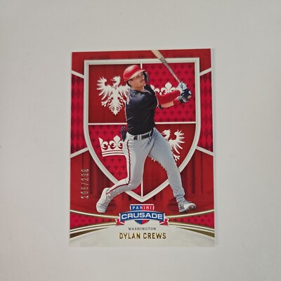 DYLAN CREWS 2024 Panini Crusade RED PARALLEL #'d 208/299 DYLAN CREWS 2024 Panini Crusade RED PARALLEL #'d 208/299
