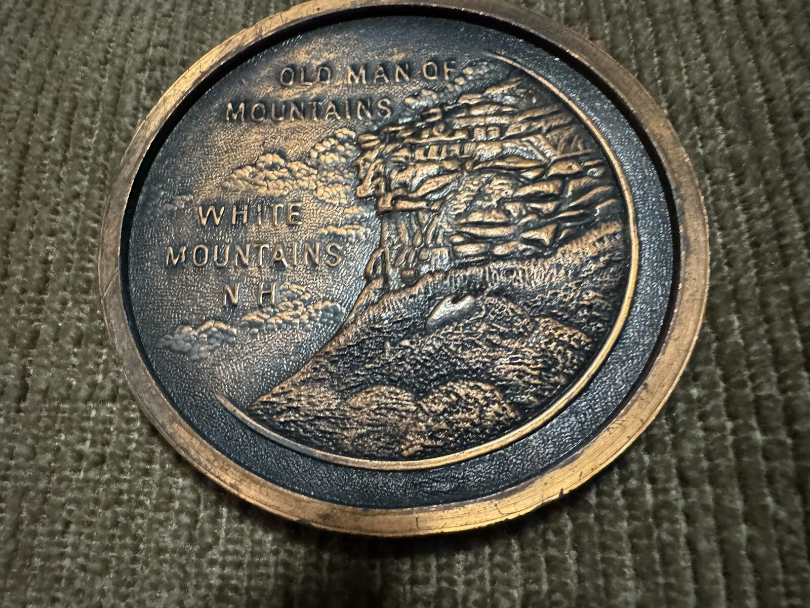 Large Rare 3” Indian Head New Hampshire Token-Old Man Of The Mountain