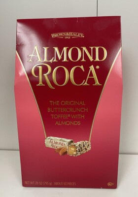 Brown & Haley Almond Roca Buttercrunch Toffee with Almonds 28 oz/ 63 Pieces