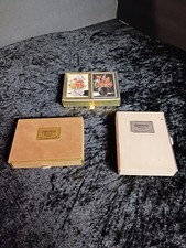 Congress Double Deck Vintage Playing Cards Set of 3 in Boxes