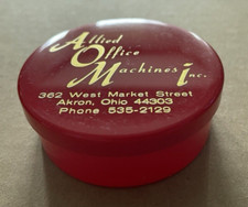 Vintage ALLIED OFFICE MACHINES Plastic Typewriter Ribbon Case Akron OH Royal #9 thumbnail